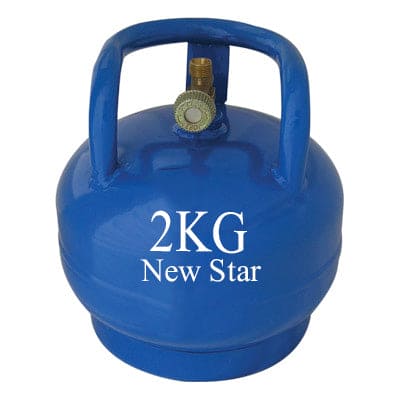 LPG Gas Cylinder NewStar With Safety Valve & Stove 2Kg , 4Kg , 6Kg