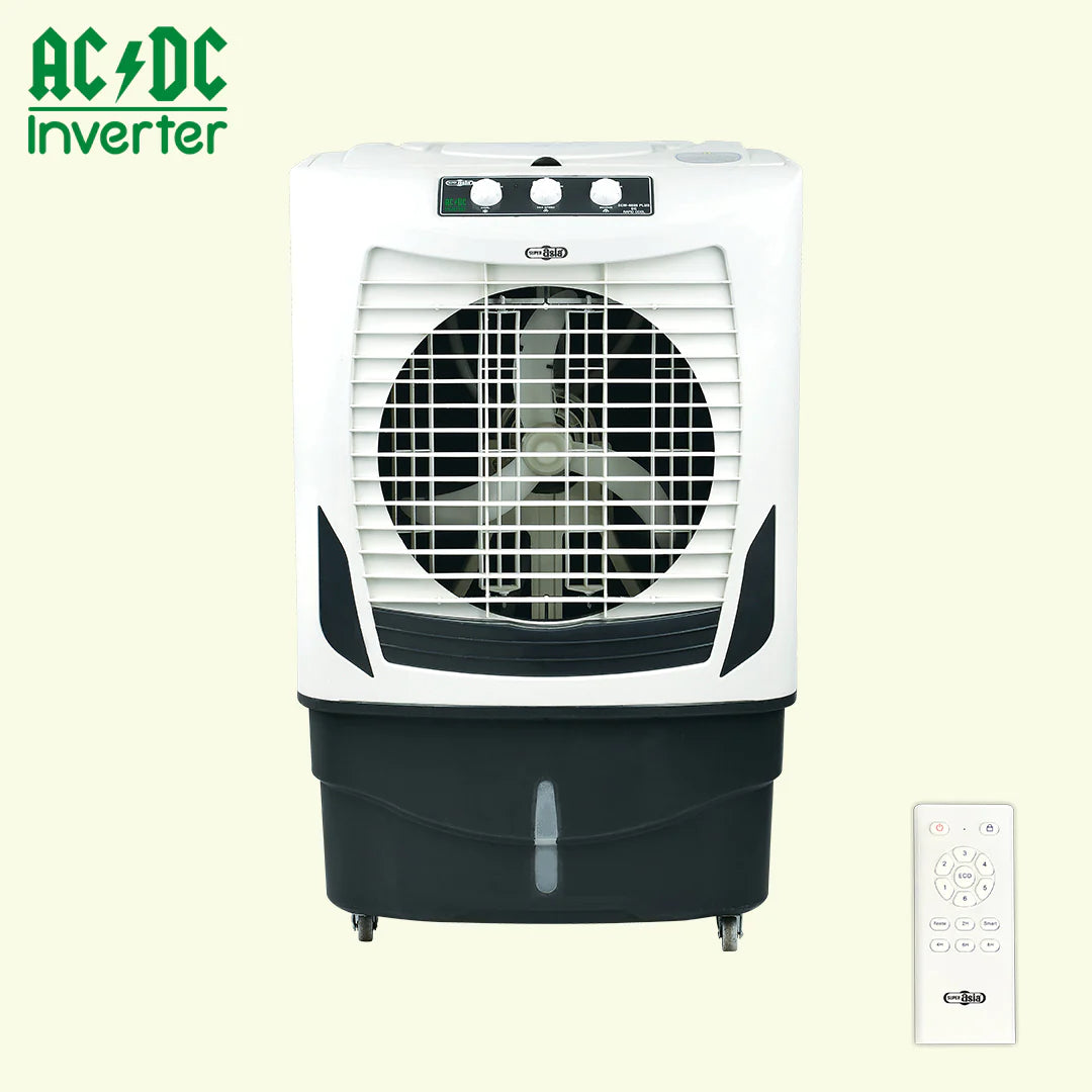 Super Asia Room Cooler ECM-4800 PLUS AC-DC Hybrid  Inverter 60% energy saving Special BLDC Motor 1 Year Brand Warranty