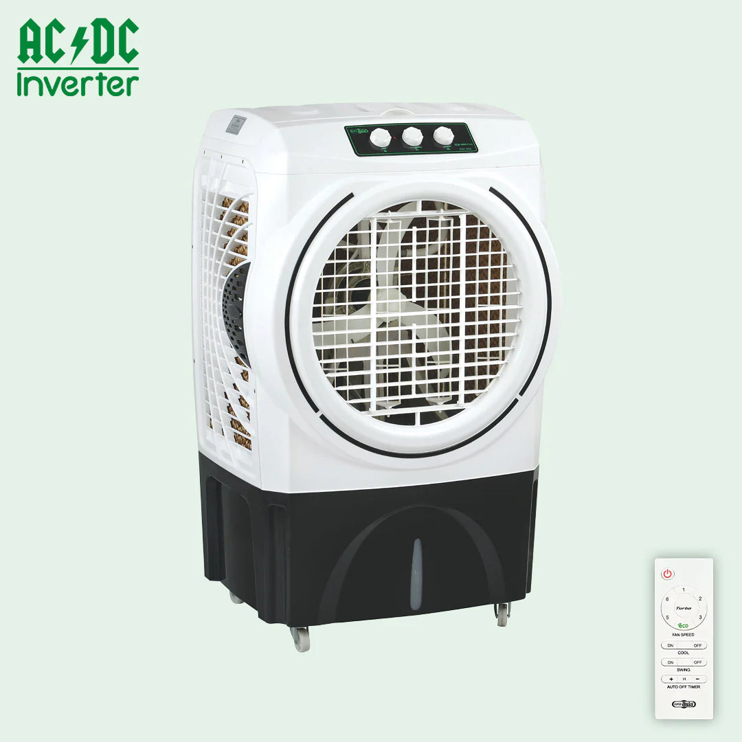 Super Asia Hybrid Room Cooler ECM-4600 Plus AC DC Advance Technology 2025 Modle Moveable Grill Energy Saver Turbo Fan With Ice Box New Model Brand Warranty