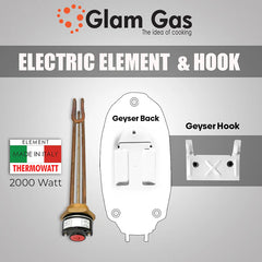 Glam Gas Electric Water Heater Semi-35 High Quality Semi Instant Water Weater Brand warranty