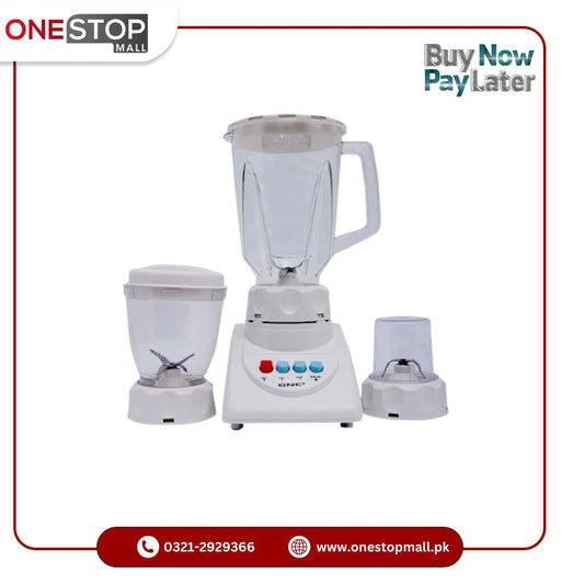 Gaba National Blender and Grinder, GN-2837 Dry and Wet Mill 3 in 1 Brand Warranty