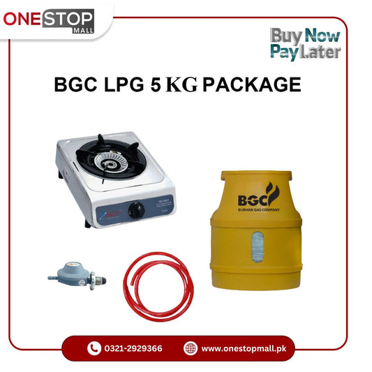 Murphy LPG Cylinder 5 Kg Powered by BGC Packag Grip Stove BGC LPG Cylinder 5 Kg Gas Pipe and 3 Star Regulator .