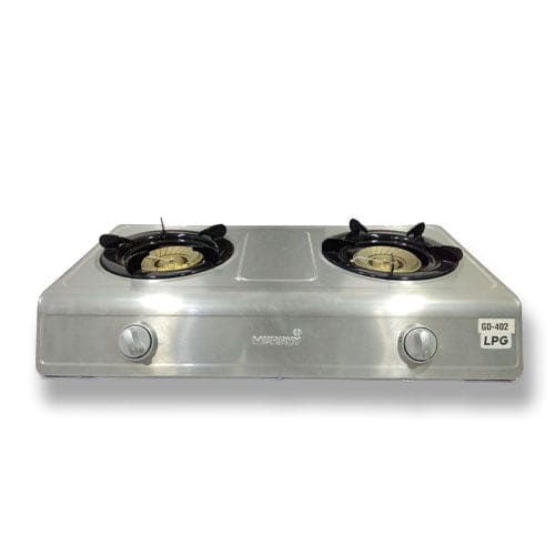 Murphy LPG Gas Stove GD-402 Stainless Steel Body Automatic Piezo Ignition Heavy Burner