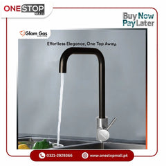 Glam Gas Faucet (Faucet B-11) Imported Aerater Stainless Steel Flexible Hose Brand Warranty