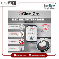 Glam Gas Electric Water Heater WH-10G Heavy-Duty Inner Tank Temperature Meter Brand warranty