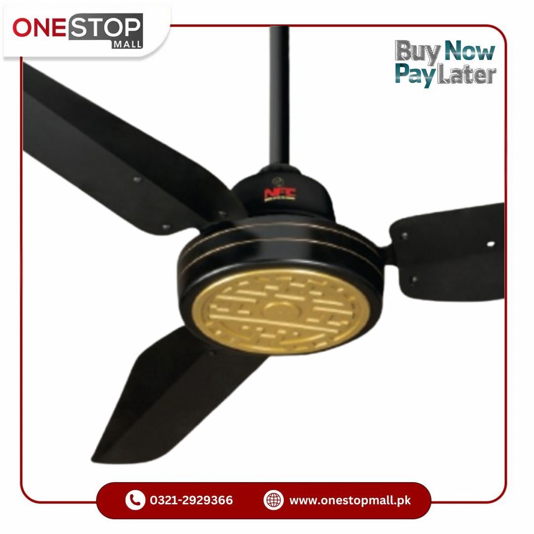 NFC AC DC Ceiling Fan Sapphire Model 56 Inch Inverter Pure Copper Winding Remote Control Brand Warranty