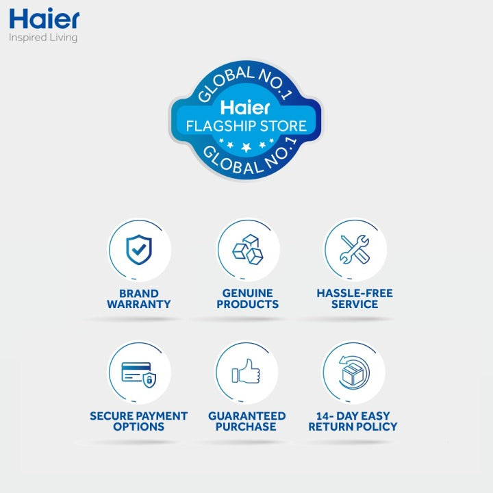 Haier Deep Freezer 14.31 Cu Ft/Inverter/Single Door Series/HDF-405I (Inverter+Balanced Cooling+Super Freeze Function+Ref&DF adjustable) Deep Freezer/10 Years Warranty