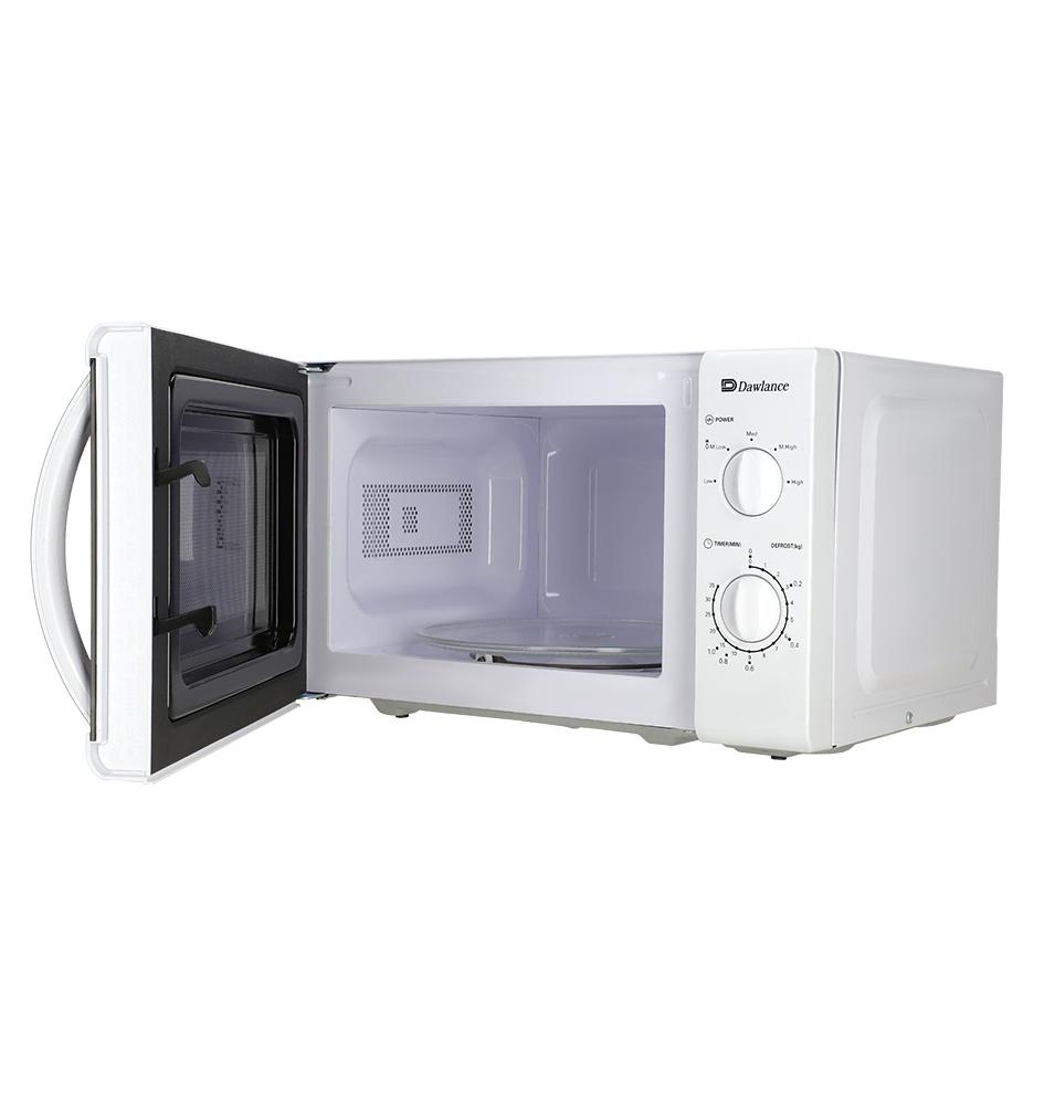 Dawlance Microwave Oven DW-220S Digital Solo 20L Capacity 5 Power Levels Mechanical Rotary Controls Brand Warranty