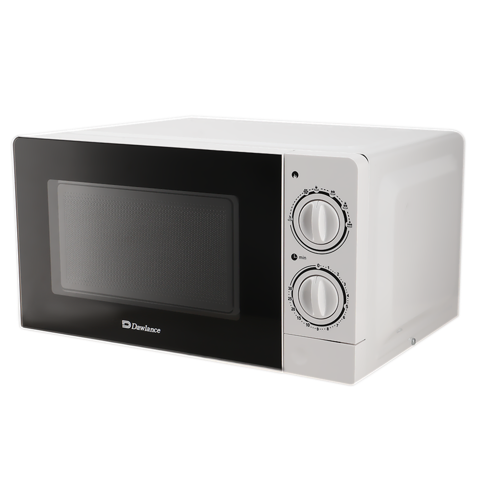 Dawlance Microwave Oven DW-220S Digital Solo 20L Capacity 5 Power Levels Mechanical Rotary Controls Brand Warranty