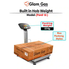 Glam Gas Built In Hob (Model-Ford 11) Auto Ignition System (Natural Gas & LPG) Brand Warranty