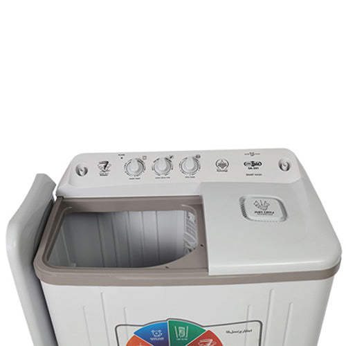 Super Asia Washing Machine SA-241 Smart Wash Shock & rust proof plastic body 1 Year Brand Warranty