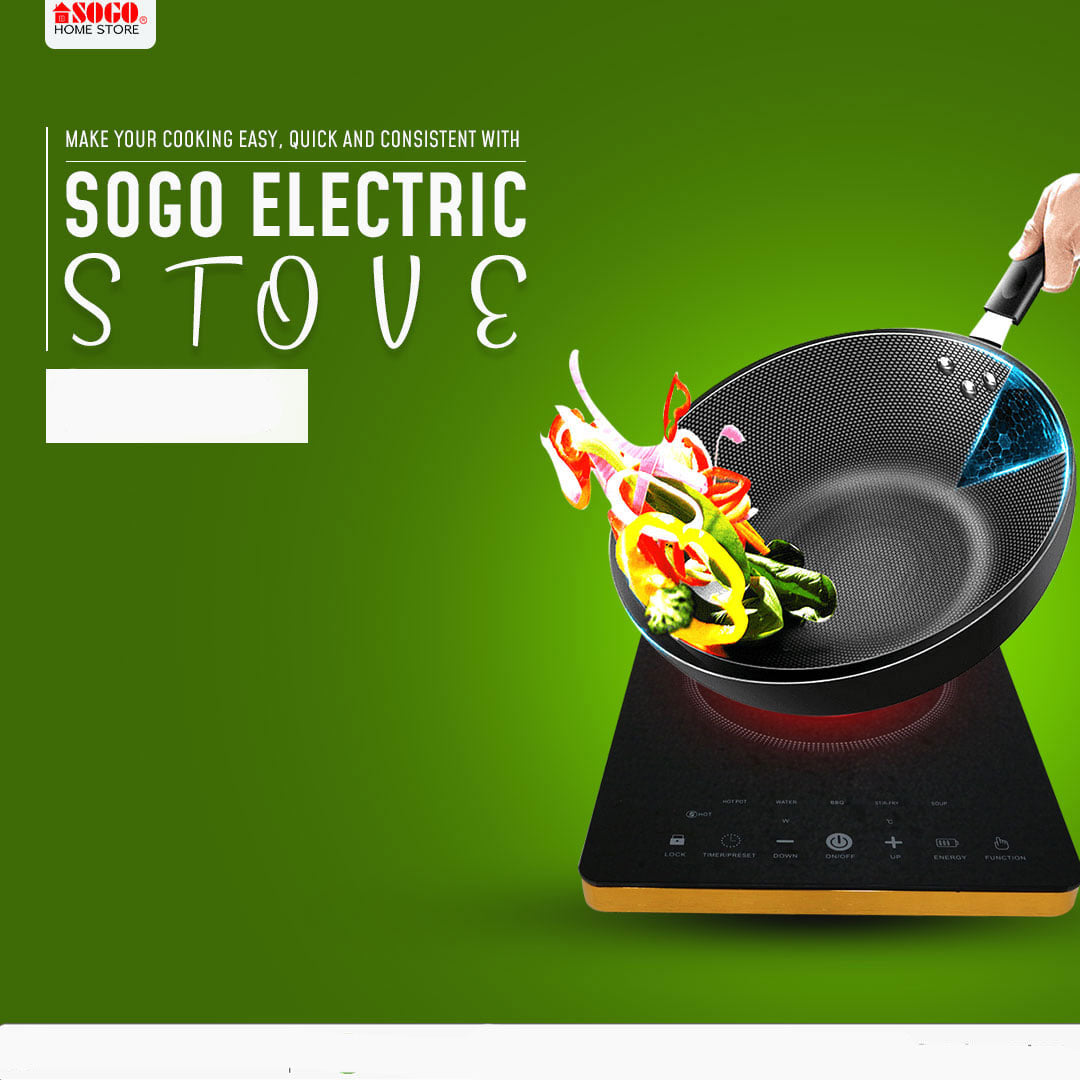 Sogo Electric Stove Infrared Cooker JPN-666 Ceramic Heating Plate - With Touch Panel Display