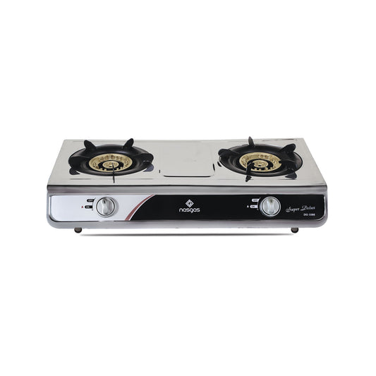 Nasgas Gas Stoves DG-1088 (Super Deluxe) Double Steel, Large Body, Heavy Ring 1 Year Brand Warranty