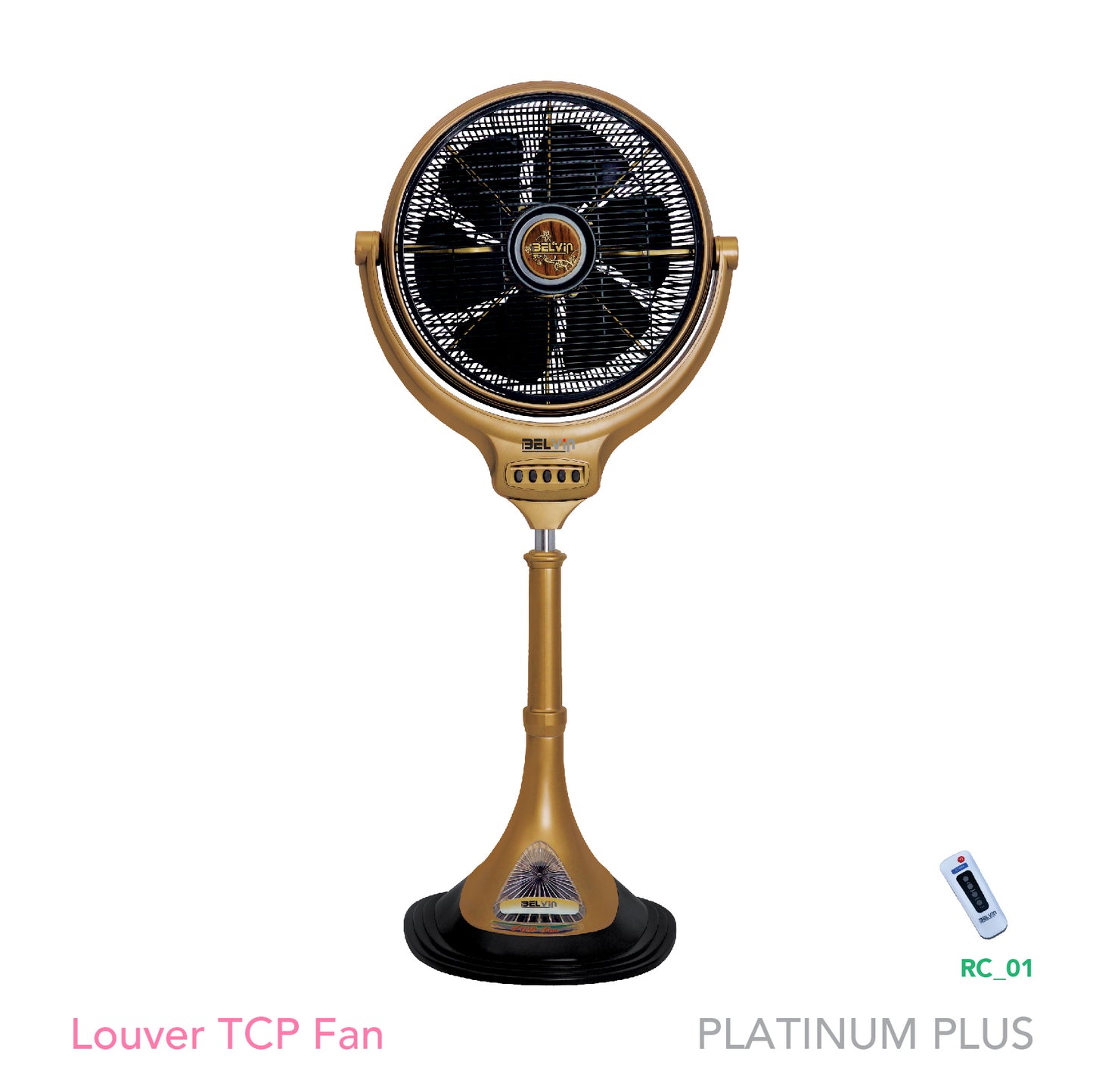Belvin Louver Tcp 14' Fans Platinum Plus Series 3 Speed Operation Through Switch Brand Warranty