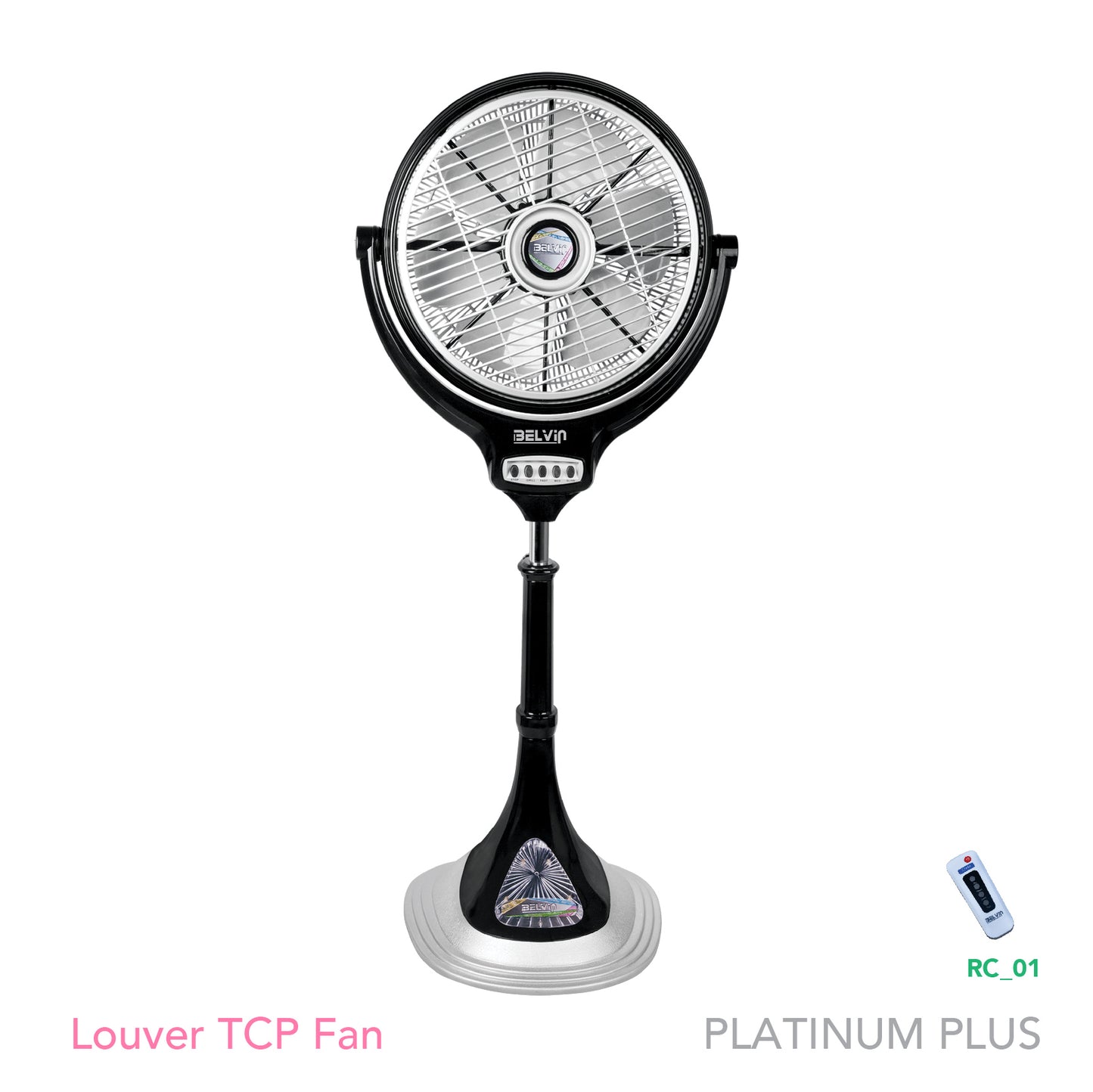 Belvin Louver Tcp 14' Fans Platinum Plus Series 3 Speed Operation Through Switch Brand Warranty