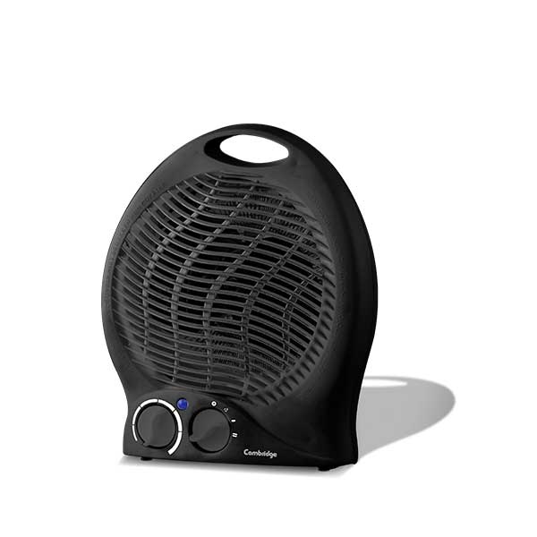 Cambridge Fan Heater-FH 1126 Power Indicator Light 2 Heat Settings Overheating Protection 1 Year Brand Warranty