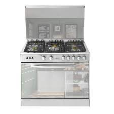 Crown Cooking Range 34inch HSI – Brass Burner SS Top Non – Magnetic Five Burner Steel Body 1 Year Brand Warranty