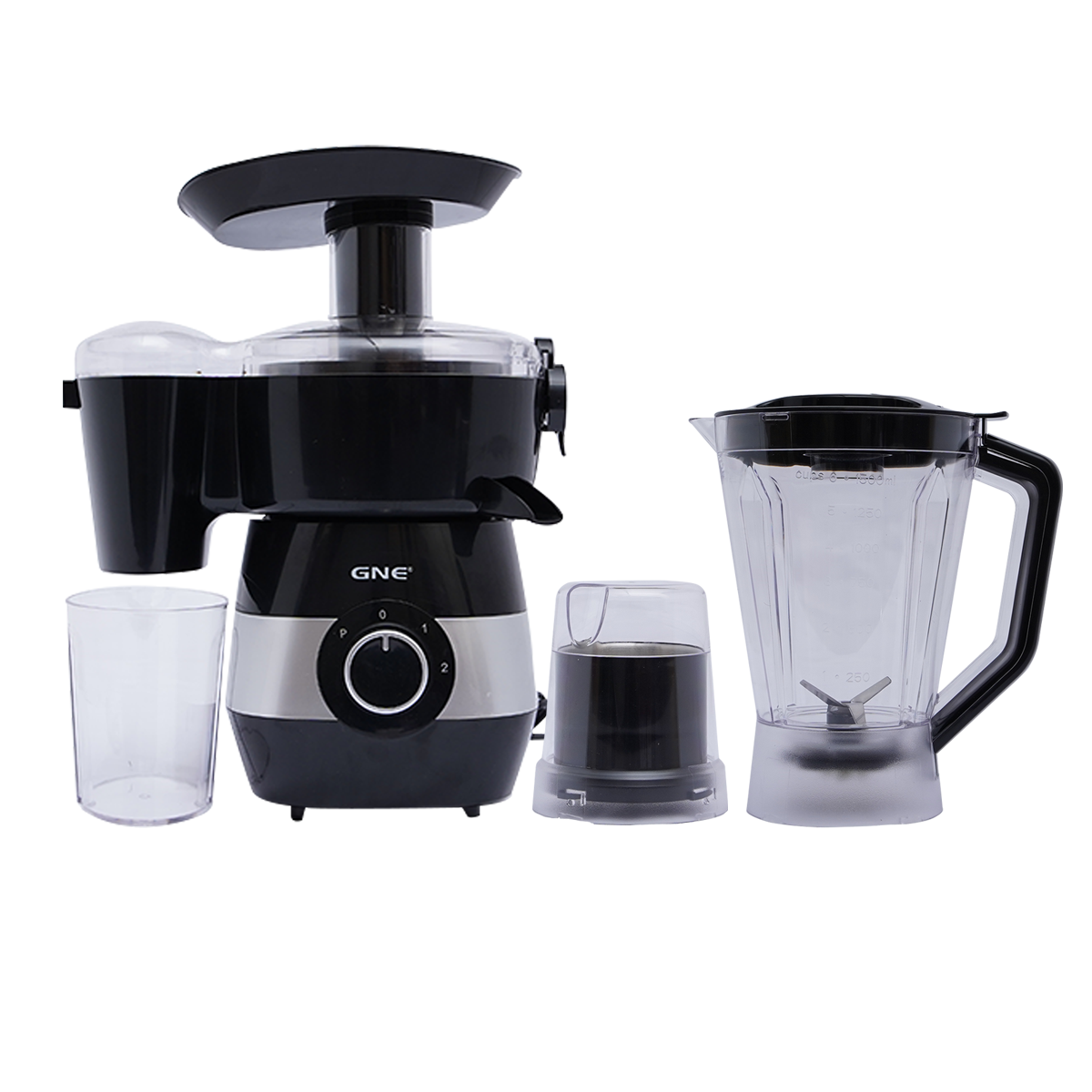Gaba National Food Factory GN-922 (Black) Sharp Stainless Blades Safety Locks Brand Warranty