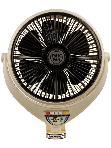 Pak Louvre Bracket Fan 14''Pure Copper Wire Automatic Grills for wider Air-Flow Brand Warranty